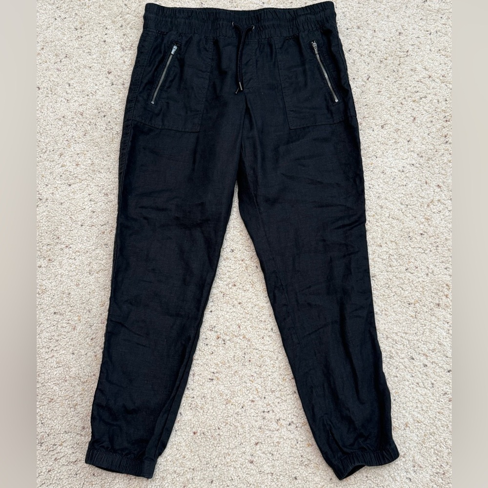 Athleta Cabo 100% Linen Jogger in Black - Women's 8